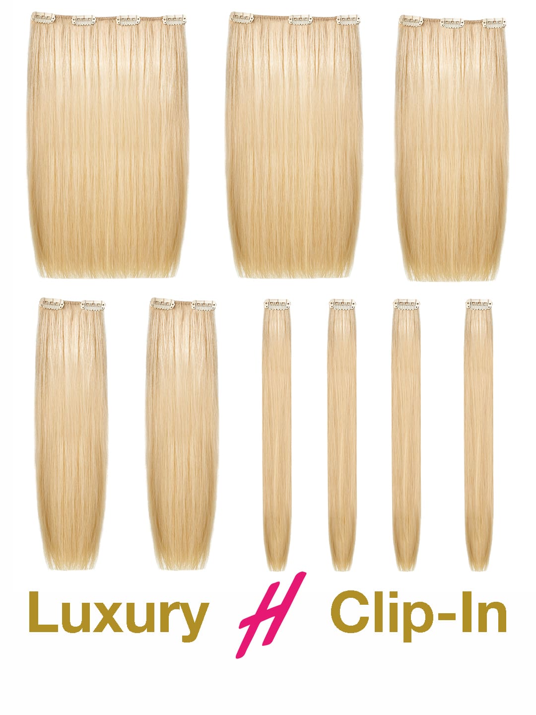 Clip in Extensions - luxury Qualität - Big Volume 9-teilig product image - 6d6c239f8333b9bcac1cd90fce5782921aa3f6afb0e8825343af31249c59eb00
